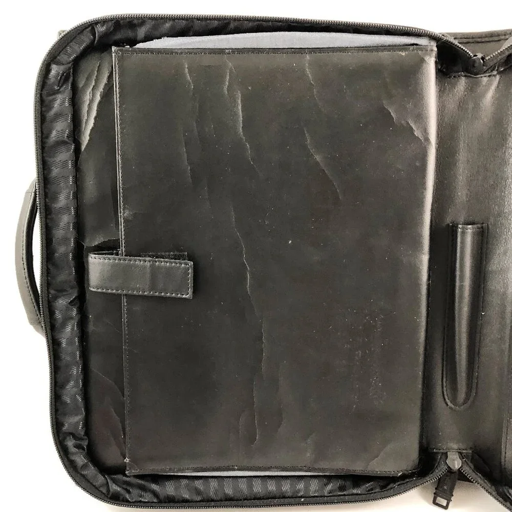 TUMI Black Leather Documents Case